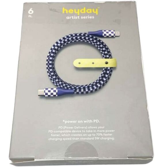 6ft USB-C to Lightning Cable heyday by Marvin Chang MFi Certified Fast Charge - Picture 6 of 10